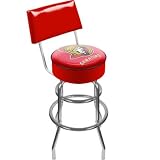 NHL Ottawa Senators Padded Bar Stool with Back