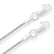Two (2) Italian Style 2mm Sterling Silver 20 Snake Chain Necklaces - Each 20 Inch Length