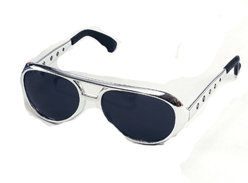 NEW SILVER ELVIS SUNGLASSES