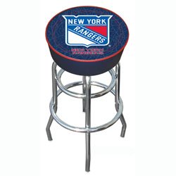 NHL New York Rangers Padded Bar Stool - Game Room Products > Pub Stools > NHL - Hockey