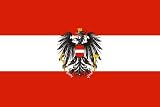 Flagge Fahne Österreich mit Adler  90 * 150 cm