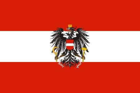 Flagge Fahne Oesterreich mit Adler 90 * 150 cm