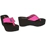 ROCKET DOG Platform Wedge Crush Sandal (Neon Pink)