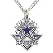 Dallas Cowboys Chain Necklace & Pewter Pendant - NFL Football Fan Shop Sports Team Merchandise