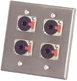 PROCO WP2023 (4) 1/4 TRS JACK WALLPLATE DUAL GANG