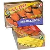 Mussels in Brine from ALBO. Set of 2 4oz.tin