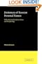 Dictionary of Russian Personal Names: With a Revised Guide to Stress and Morphology