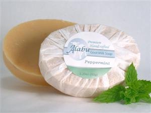 Alabu - Peppermint Essential Oil Goat Milk Soap (Handmade Soap)