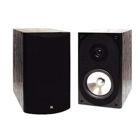 Acoustic Research ARVP25 2-Way Bookshelf Speakers, Black Ash (Pair)