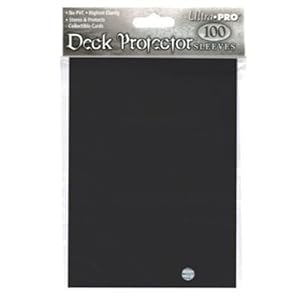 Ultra Pro Black Deck Protectors 100 Sleeves
