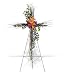 Birch Compassion Cross Funeral Flower Spray