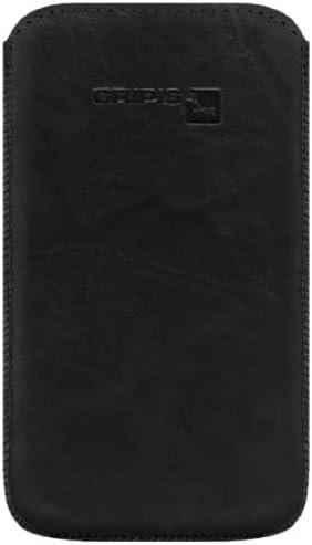 Gripis Leather Case Slider black, Size 4 - iPhone 3G, iPhone 3GS, iPhone 4, i900, i8000, M8800, E63, N97, Aspen, Satio,