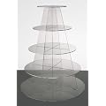 *FREE DELIVERY* 5 Tier Round Clear Acrylic Stencil Party Cupcake Stand from Wedding Acrylics