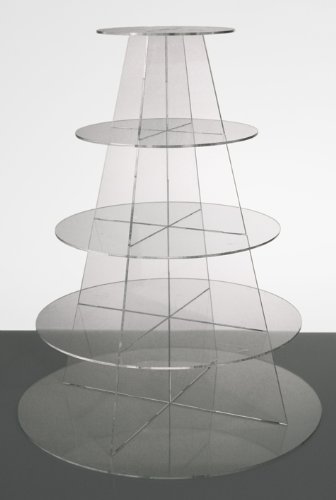 *FREE DELIVERY* 5 Tier Round Clear Acrylic Stencil 