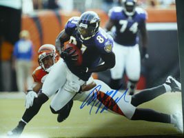 Signed Boldin, Anquan (Baltimore Ravens) 11x14 Photo