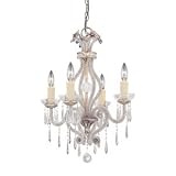 Savoy House 1-127-4-176 Silver Lace Boutique Four Light Mini Chandelier from the Boutique Collection