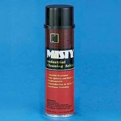 Misty Industrial Cleaning Solvent, NSF/USDA Class H2. 11-oz. aerosol can, 12 cans per case.