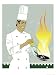 Chef Squeezing Lemon into a Saute Pan Decorative Art Giclee Poster Print by Dynamic G...