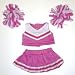 Pink and White Cheerleader Outfit fits most Webkinz, Shining Star and 8