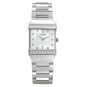 Concord 0309564 Crystale Silver Dial 18K White Gold Ladies Watch