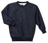 NEW Sport-Tek - Youth Nylon V-Neck Wind Shirt Dark Navy-L