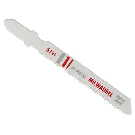 Milwaukee 48-42-5121 3-Inch, 18 Teeth per Inch, Bi-Metal Jig Saw Blades, 5-Pack by Milwaukee