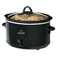 Crock-Pot SCV400B 4-Quart Oval Manual Slow Cooker, Black