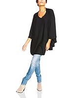 SO Cachemire & Knitwear Poncho Salome (Negro)