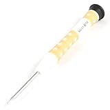 uxcell 白いプラスチック製の滑り止めのハンドルマグネットヒントT4セキュリティトルクスドライバー