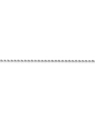 14k Yellow gold 1.8mm Diamond Cut Rope Anklet