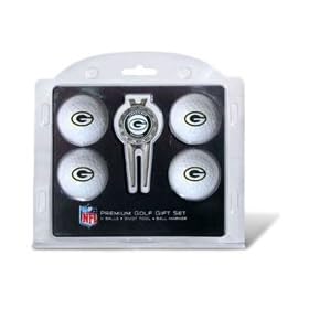 Team Golf NFL Green Bay Packers - 4 Ball and Divot Tool Gift Set by