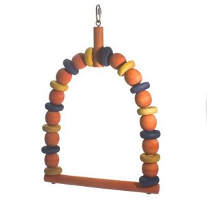 Hanging Wooden Bird Swing Large 18L x 12W