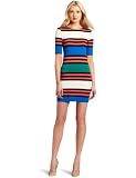 Dress - FRECT Women's Multi Jag Stripe Dress