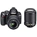 Nikon D3000 10MP Digital SLR Camera with 18-55mm f/3.5-5.6G & 55-200 AF-S DX VR Nikkor Zoom Lenses
