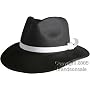 Adult's Black Felt Gangster Costume Hat
