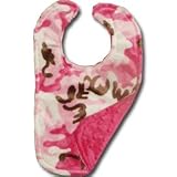 Personalized Pink Camoflauge Chenille Bib
