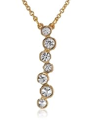 T Tahari Crystal Circle Pendant Necklace, 18"