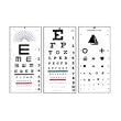 Graham Field Kindergarten Plastic Eye Chart 22" x 11"