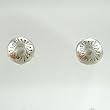 Small Stamped Stud Earrings in Sterling Silver, #9084