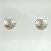 Small Stamped Stud Earrings in Sterling Silver, #9084