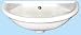Bathroom Sink Wall Mounted by Le Bijou - V905 in White