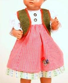 Schildkröt Puppenkleidung, Landhauskleid