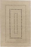 828 Himalayan Collection Contemporary Area Rug Beige, 100% Wool Hand-knotted.