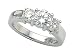 1.40 cts Round Diamonds Engagement Ring - Platinum, 14kt White or Yellow Gold