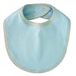 Organic Cotton Baby Bib Blue (one size) (Size=One size)