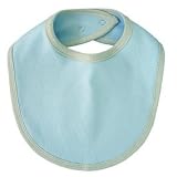Organic Cotton Baby Bib Blue (one size) (Size=One size)