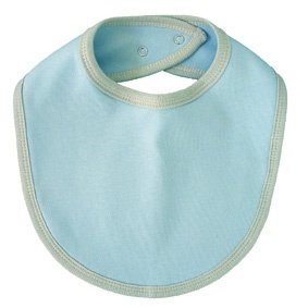 Organic Cotton Baby Bib Blue (one size) (Size=One size)