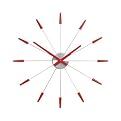 Sleek Rays Wall Clock- Red