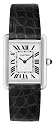 Cartier Midsize Tank Solo Stainless Steel Leather Strap Watch #W1018255