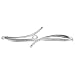 Sterling Silver White CZ Bypass Bangle Bracelet